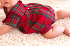 {Sutherby Boys} Vintage Sailor Romper ~ Ashcombe Tartan