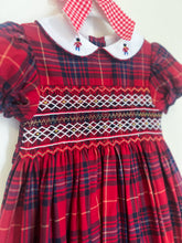 Load image into Gallery viewer, The Smocked Dress ~ Holiday Heirloom Tartan
