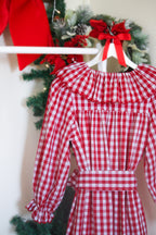 {Sutherby Ladies} Signature ‘Lola' Capelet Dress ~ Classic Red Gingham