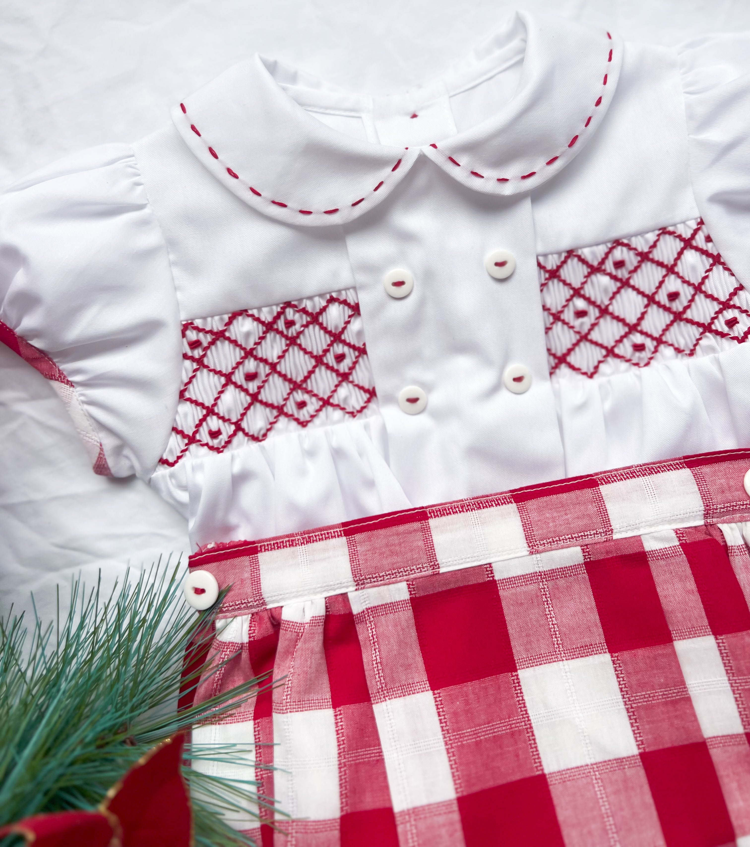 {Sutherby Boys} The Smocked Set - Heritage Red Gingham ~ FARMHOUSE SALE