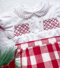 Load image into Gallery viewer, The Smocked Set - Heritage Red Gingham
