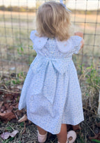 The Petal Collar Smocked Dress - Teacup Floral