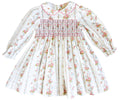 {Sutherby Girls} Signature Smocked Dress ~ Vintage Wallpaper Floral