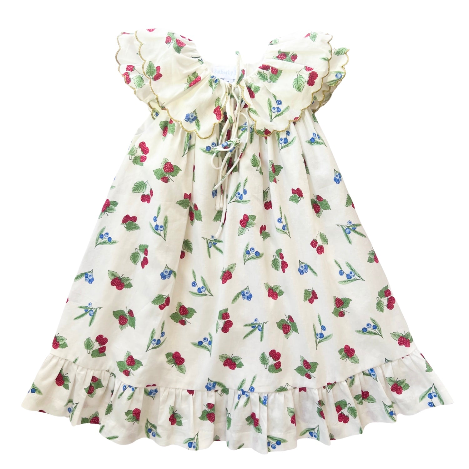{Sutherby Girls} Signature ‘Mabel' Capelet Daydress ~ Christmas Berries