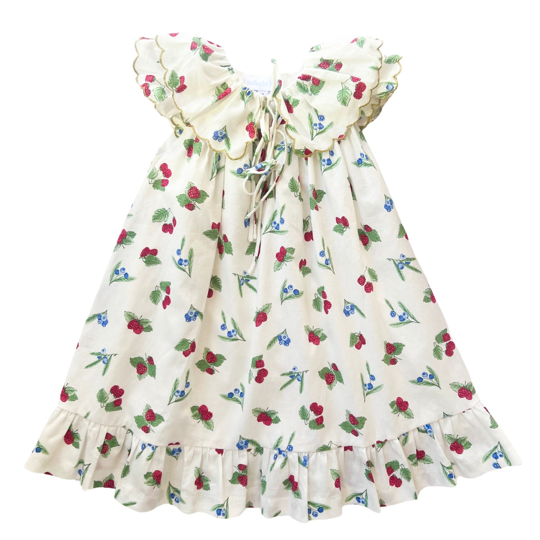 'Mabel' Capelet Daydress ~ Christmas Berries