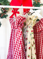 {Sutherby Girls} Signature ‘Mabel' Capelet Daygown ~ Red Picnic Gingham