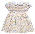 The Smocked Dress - Tiled Floral