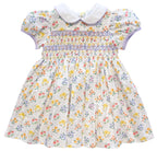 The Smocked Dress - Tiled Floral