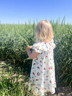 {Sutherby Girls} Signature ‘Mabel' Capelet Daydress ~ Christmas Berries
