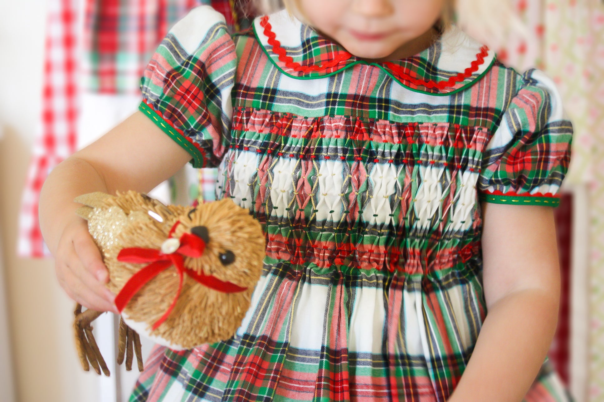 {Sutherby Girls} Signature Smocked Dress ~ Christmas Fair Tartan