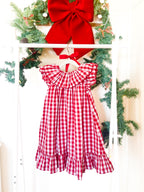 {Sutherby Girls} Signature ‘Mabel' Capelet Daygown ~ Red Picnic Gingham