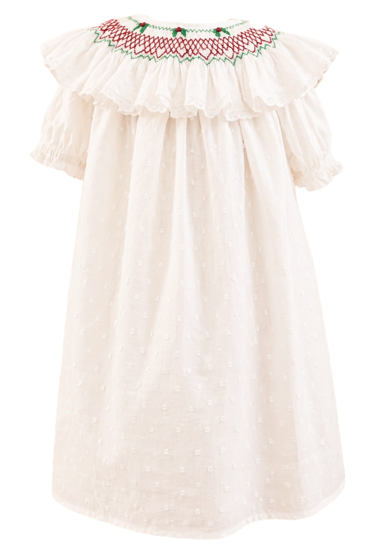{Sutherby Girls} Bishop Dress ~ White Christmas