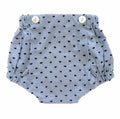 Unisex Bloomers ~ Navy Striped Swiss Dot