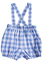 {Sutherby Boy} Signature Suspender Bloomers ~ Blue Gingham Linen