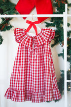 {Sutherby Girls} Signature ‘Mabel' Capelet Daygown ~ Red Picnic Gingham