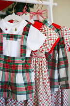 {Sutherby Girls} Signature Smocked Dress ~ Holiday Garland Trellis