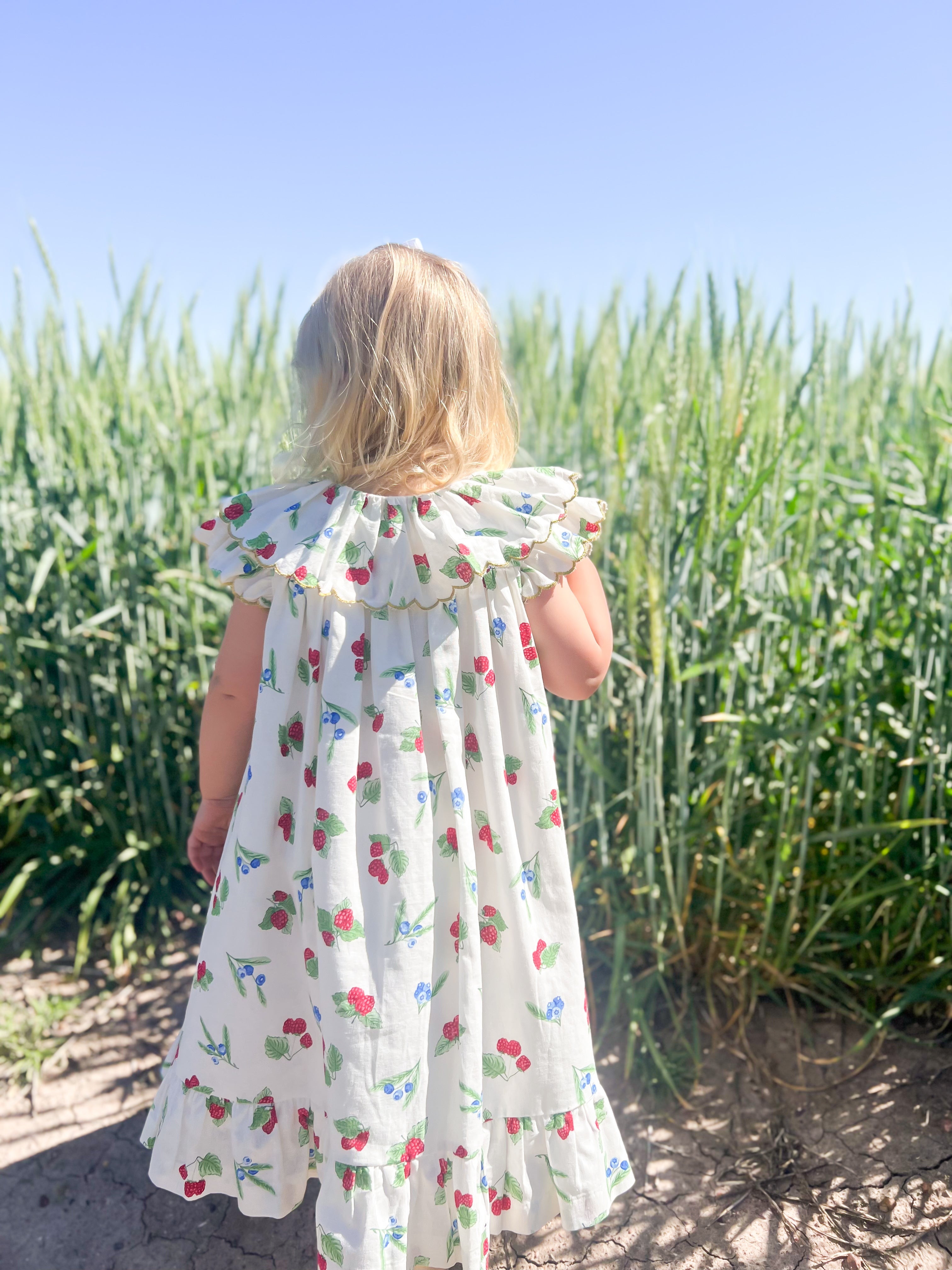{Sutherby Girls} Signature ‘Mabel' Capelet Daydress ~ Christmas Berries