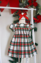 Load image into Gallery viewer, {Sutherby Girls} Signature Smocked Dress ~ Christmas Fair Tartan
