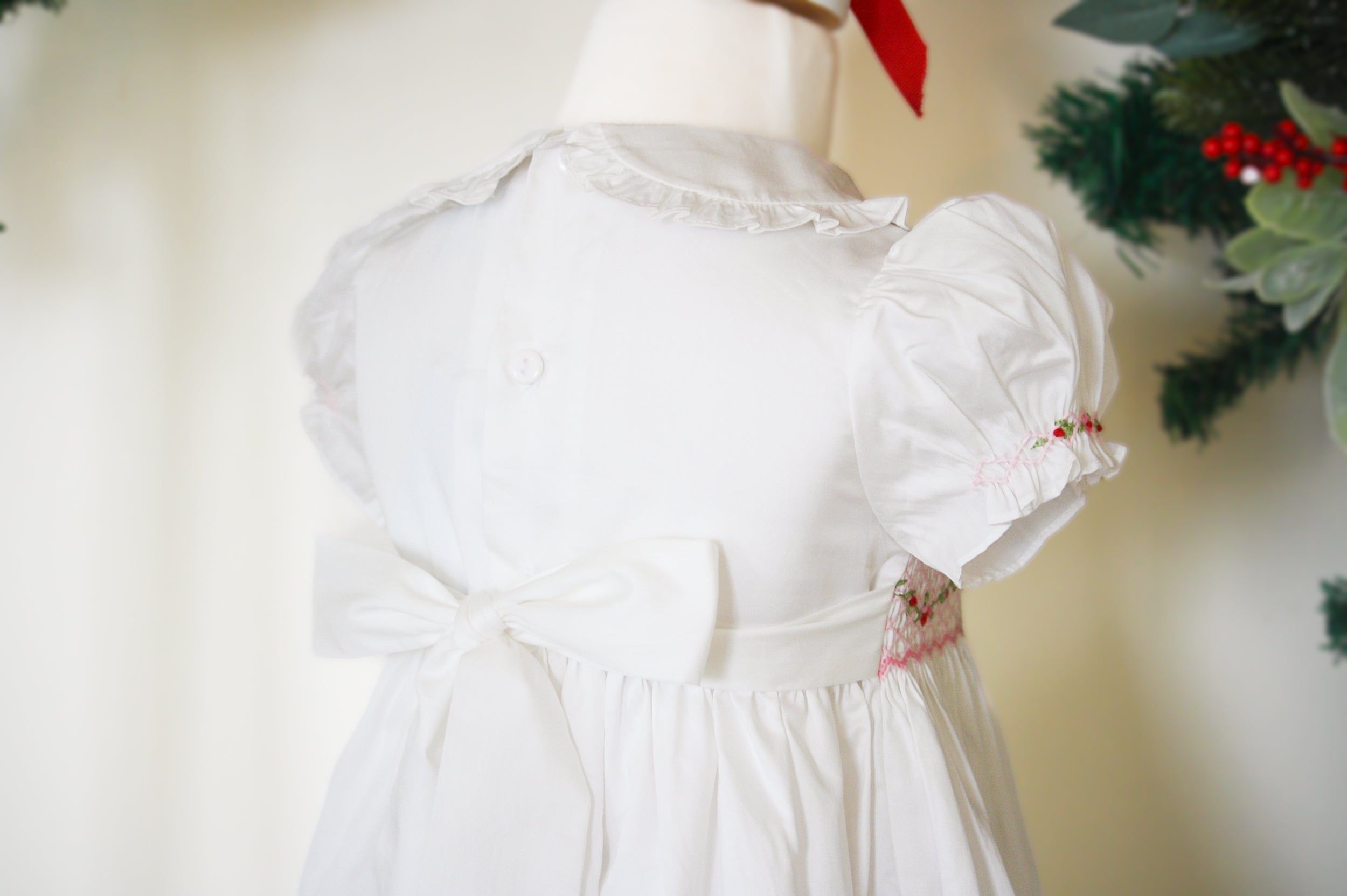 {Sutherby Girls} Signature Smocked Dress ~ Holly Rosebud