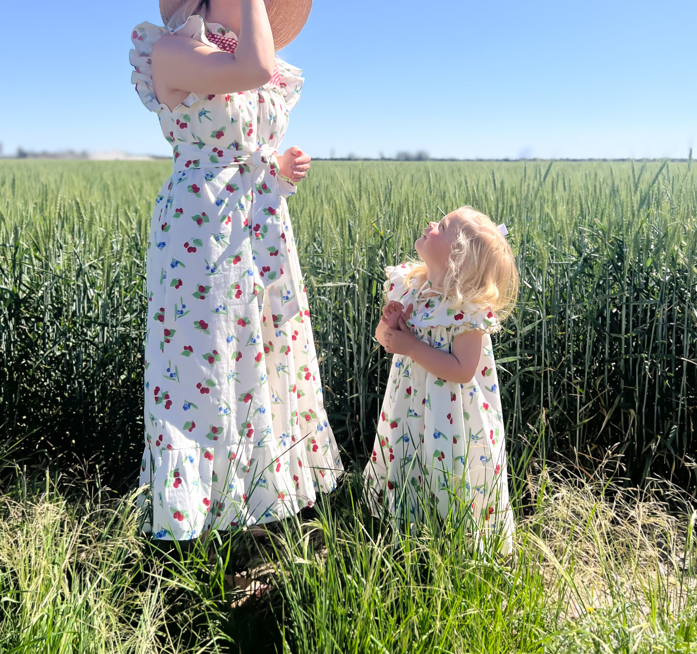{Sutherby Girls} Signature ‘Mabel' Capelet Daydress ~ Christmas Berries