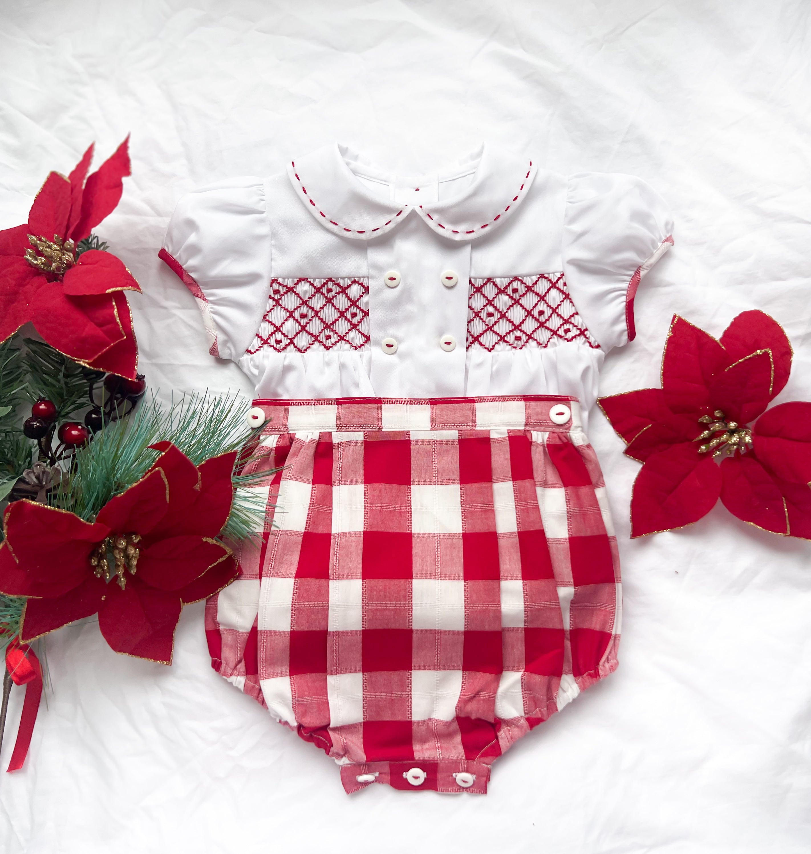 {Sutherby Boys} The Smocked Set - Heritage Red Gingham ~ FARMHOUSE SALE