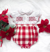 Load image into Gallery viewer, The Smocked Set - Heritage Red Gingham
