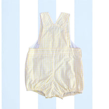 Load image into Gallery viewer, Yellow Gingham Sunsuit
