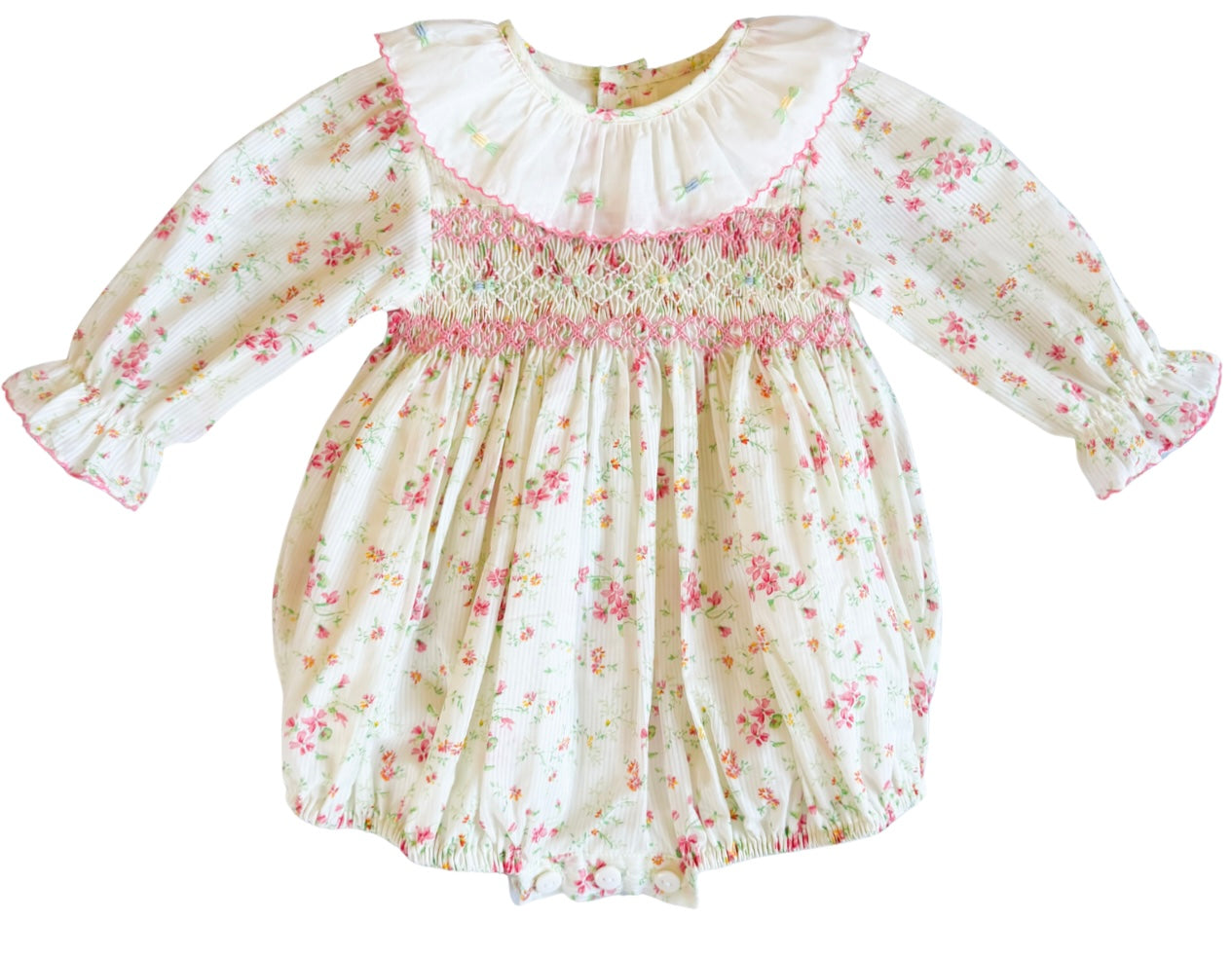 {Sutherby Girls} Signature Smocked Romper ~ Briar Rose