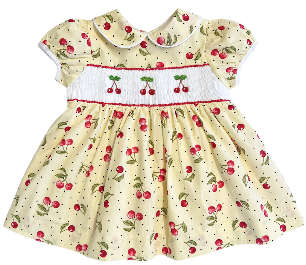 The Smocked Dress - Cherry Pie