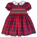 {Sutherby Girls} The Smocked Dress ~ Holiday Heirloom Tartan