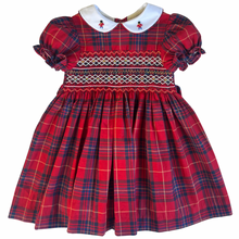 Load image into Gallery viewer, The Smocked Dress ~ Holiday Heirloom Tartan
