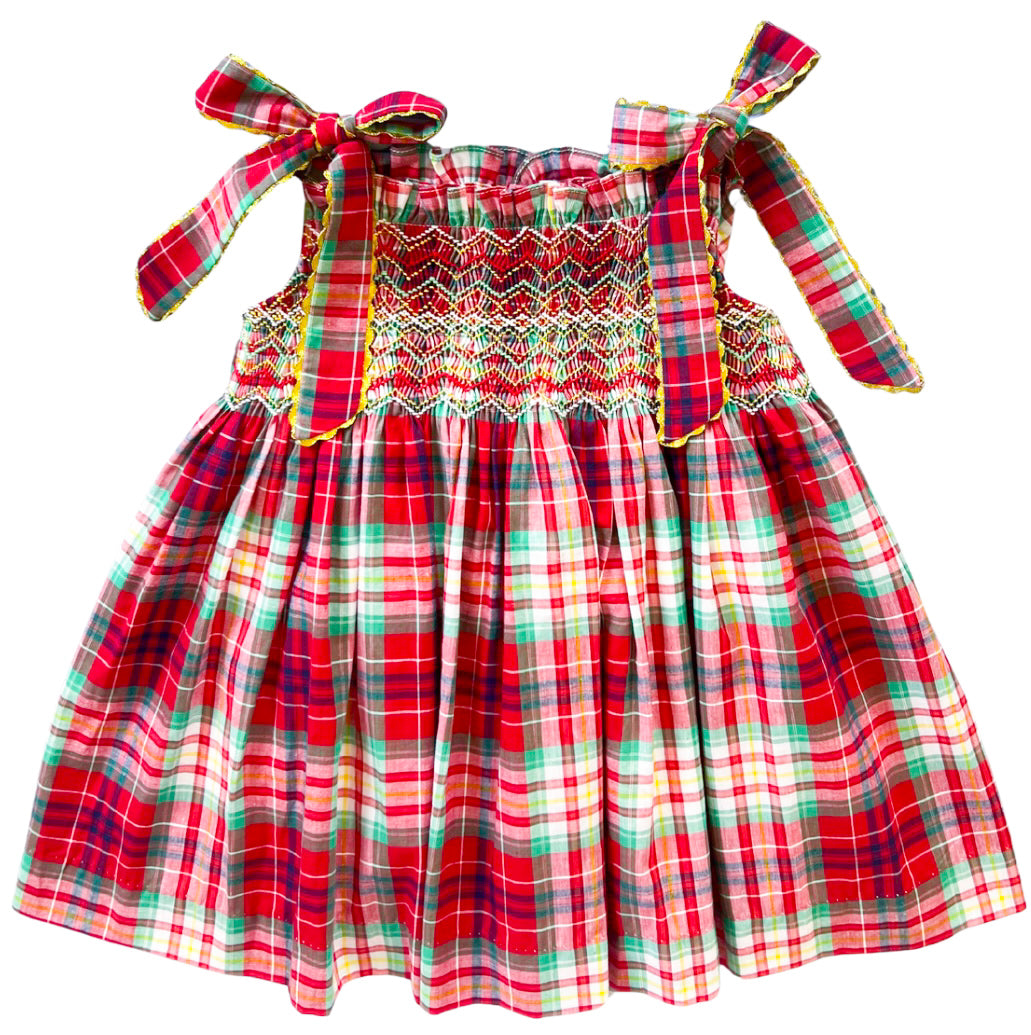 {Sutherby Girls} Signature Smocked Dress ~ Yuletide Plaid