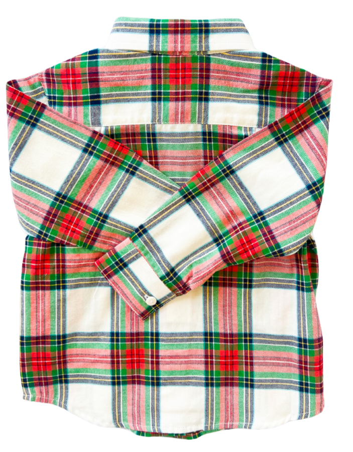 {Sutherby Boys} Shirt ~ Christmas Fair Tartan