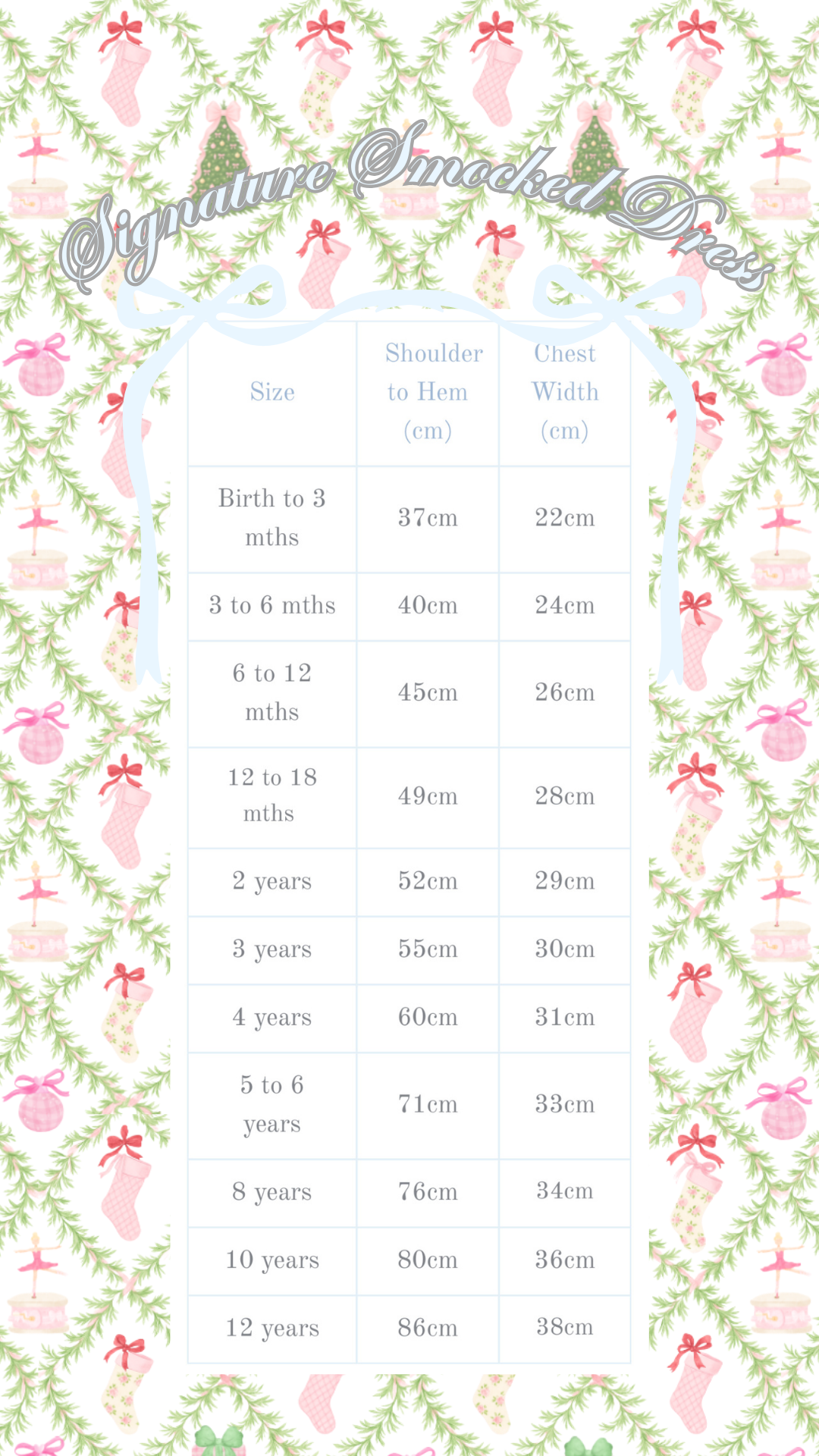 {Sutherby Girls} Signature Smocked Dress ~ Holiday Garland Trellis