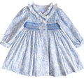 {Sutherby Girls} Signature Smocked Dress ~ Blue Wisteria