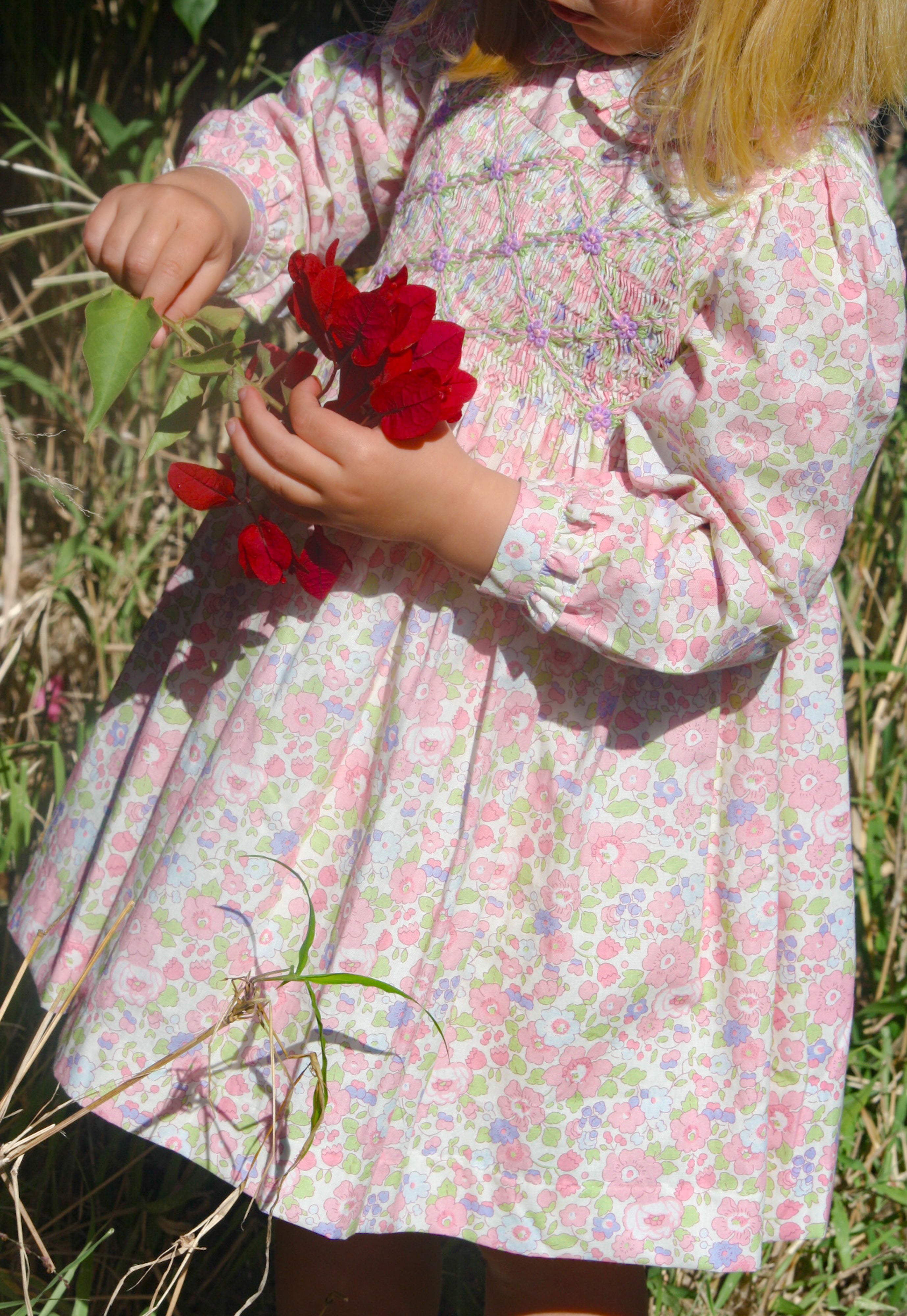 {Sutherby Girls} Signature Smocked Dress ~ Cottage Petals