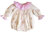 {Sutherby Girl’s} Signature Smocked Romper ~ Vintage Puppies