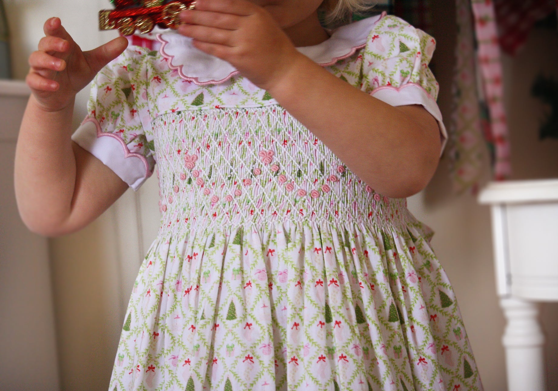 {Sutherby Girls} Signature Celebration Smocked Dress ~ Sugarplum Coquette