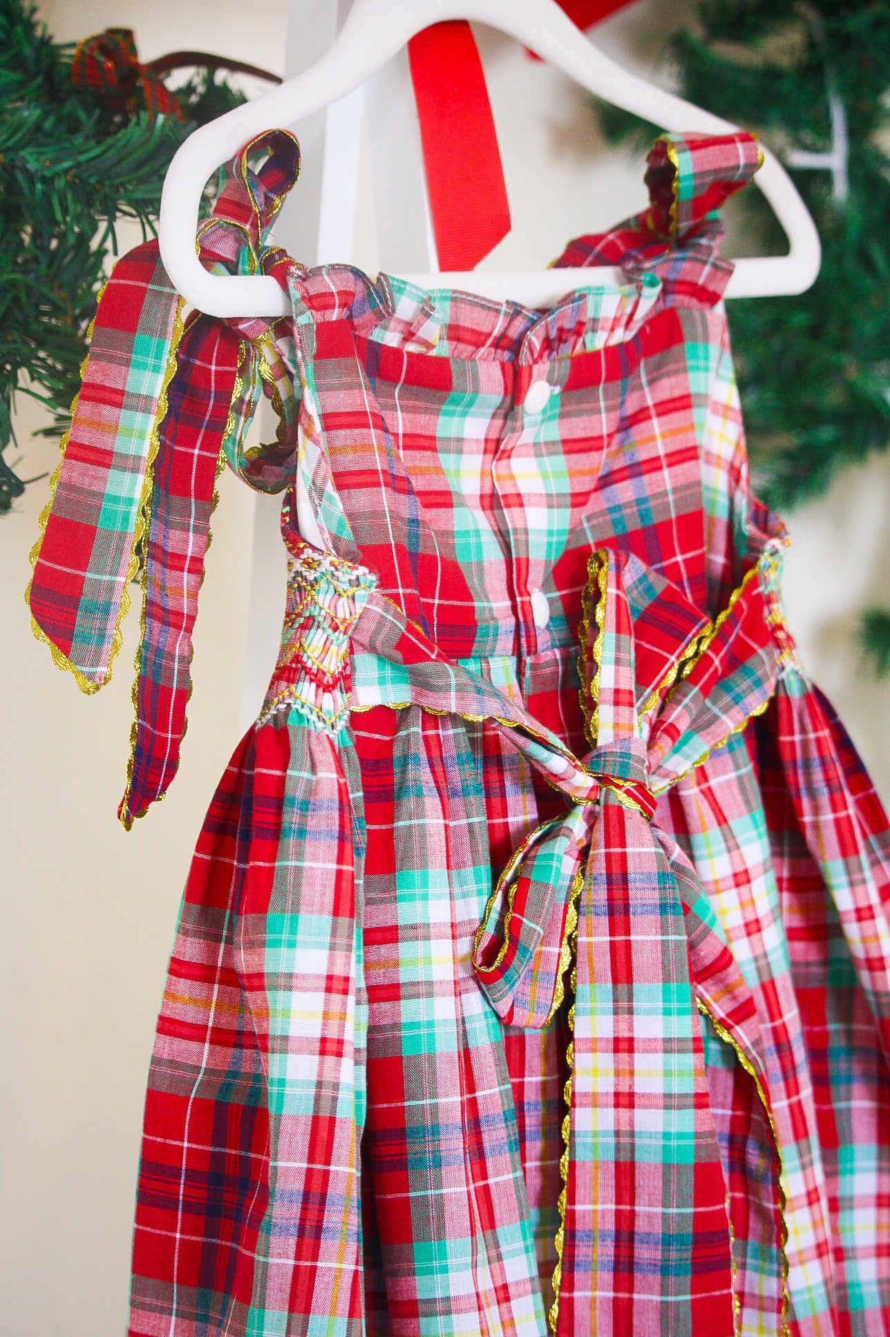 {Sutherby Girls} Signature Smocked Dress ~ Yuletide Plaid