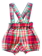 {Sutherby Boys} Signature Suspender Bloomers ~ Yuletide Plaid