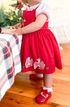 Load image into Gallery viewer, “Christmas Geese” Pinafore Dress &amp; Blouse
