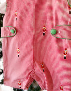{Sutherby Boys} "The Nutcracker" Embroidered Jon Jon ~ FARMHOUSE SALE