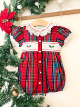 Load image into Gallery viewer, The Smocked Romper ~ &quot;Mother Ginger&#39;s Tartan&quot;
