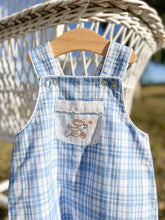 Load image into Gallery viewer, The Puppy Dungarees - Farmhouse Blue Plaid
