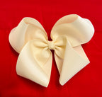 {Sutherby Girl’s} Signature Hair Bow - Vintage Cream