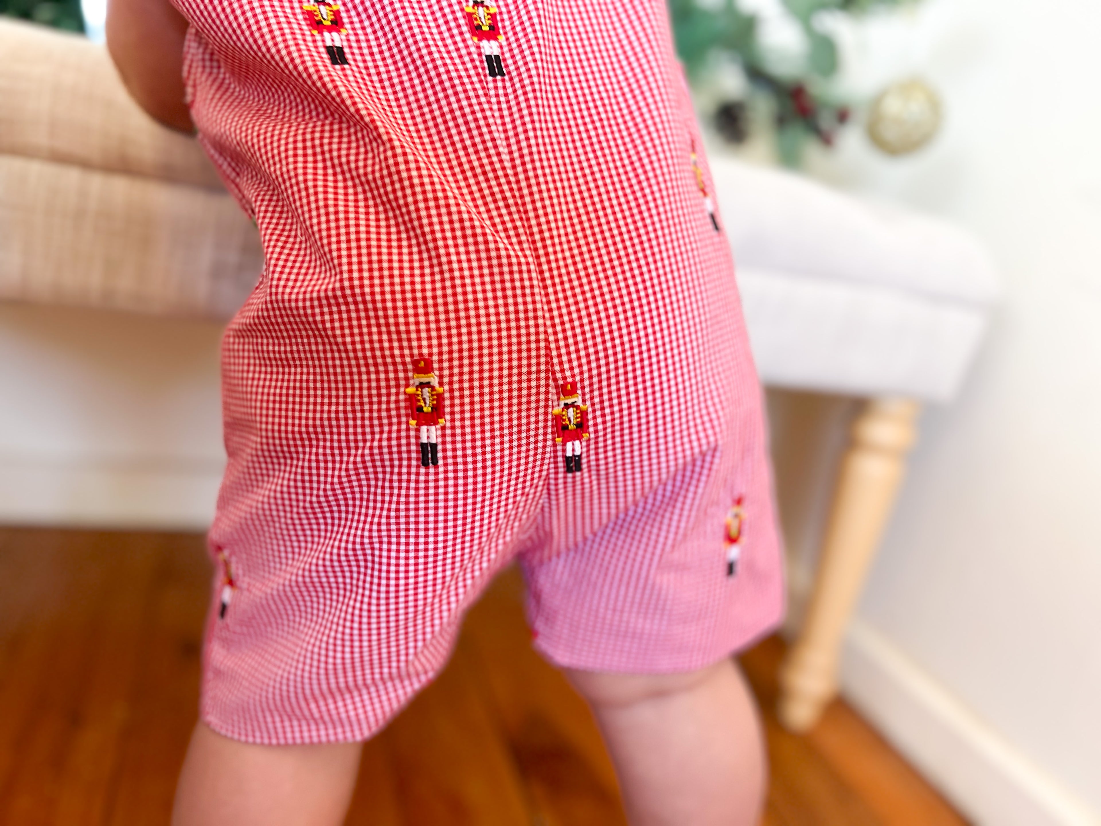 {Sutherby Boys} "The Nutcracker" Embroidered Jon Jon ~ FARMHOUSE SALE