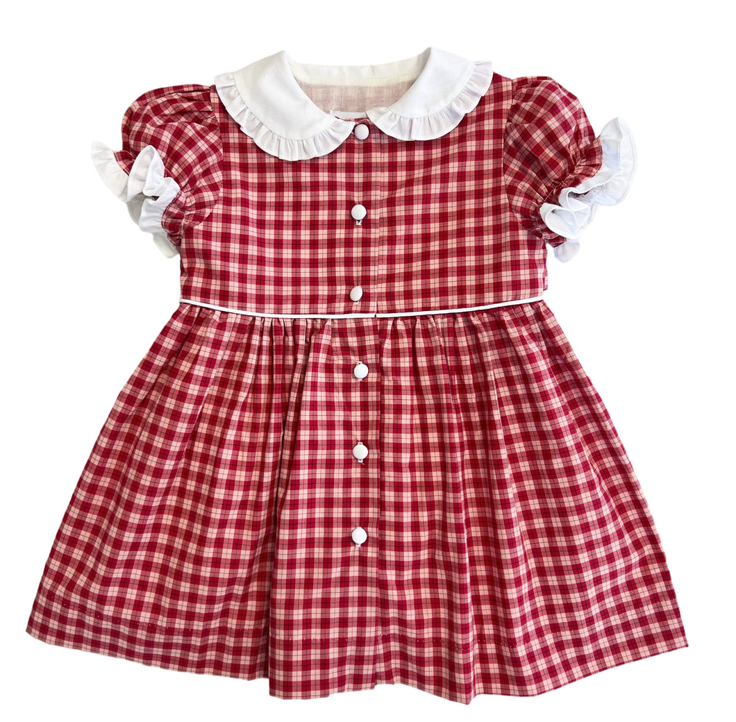 The Cherry Plaid Dress