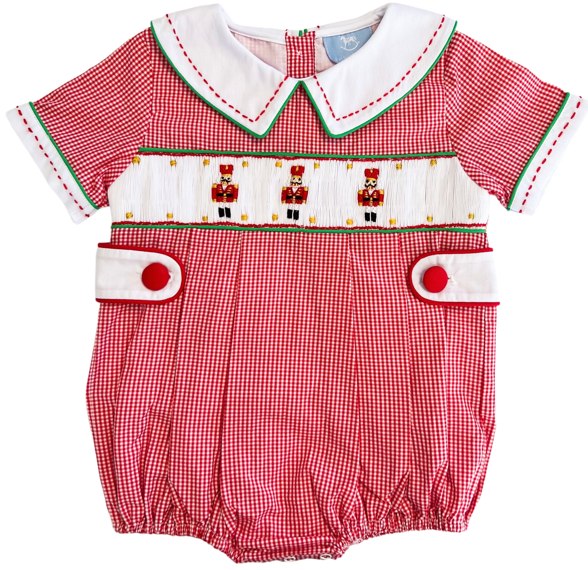 Baby boy smocked shops christmas outfits