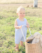 The Jon Jon -  Blue Gingham Linen