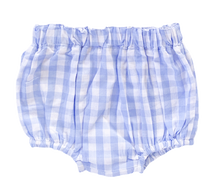 Load image into Gallery viewer, The Reversible Bloomer - Blue Paid/Blue Gingham
